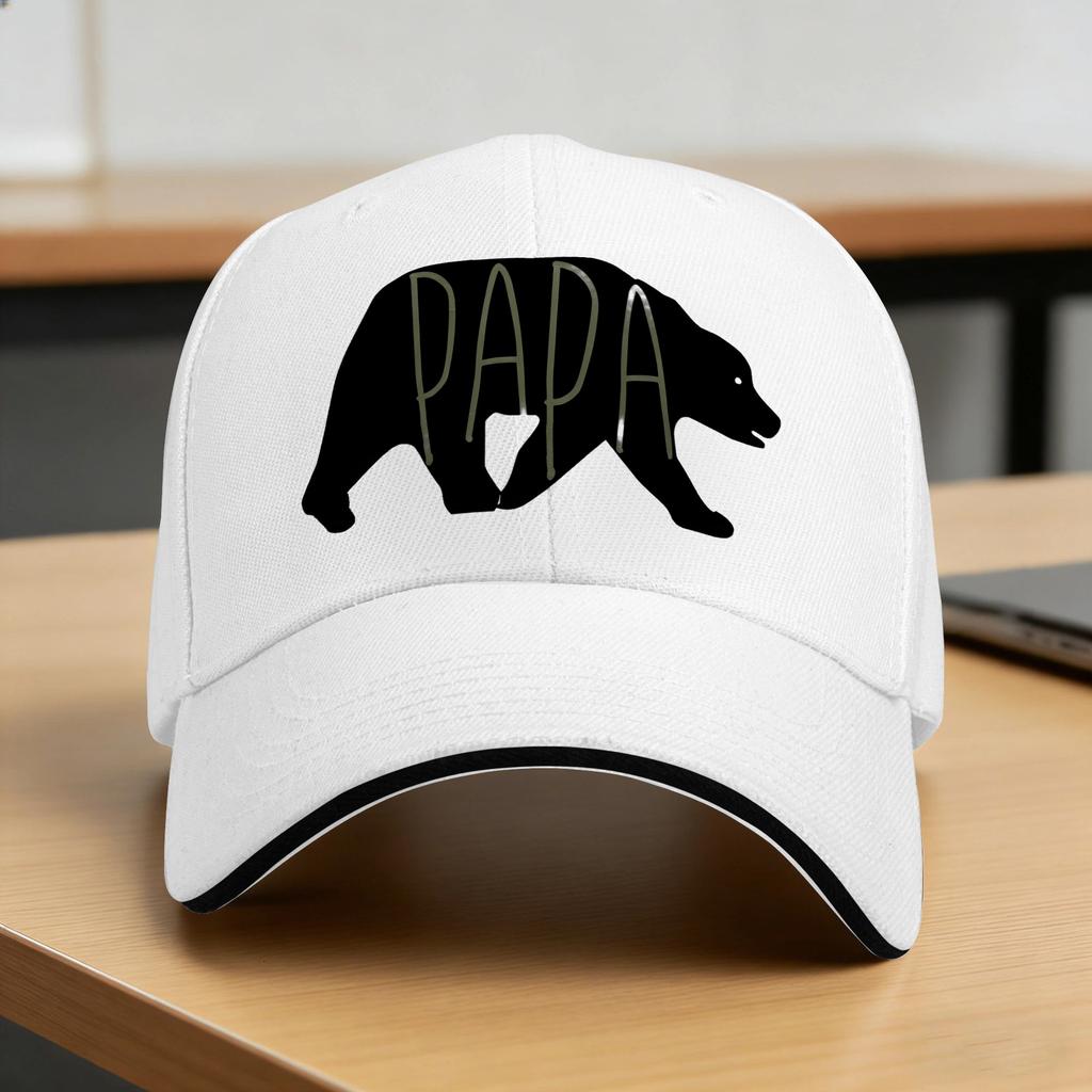 Fathers Day Papa Bear Casual Baseball Cap Summer Trucker Hat Sun Visor Outdoor Gym Hip Hop Unisex Unisex yk Cool Baseball Caps