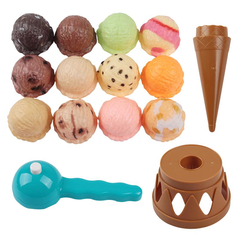 Educational Toys For Baby Gifts Children Simulation Food Kitchen Props Ice Cream Stack Up Play Kids Pretend Play Toys