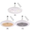 2 In 1 Light Hanging Fan with Remote Control 3 Speeds Fan Light Dimming Three Color Light for Dining Room Bedroom Living Room