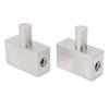 2pcs Dual 10 Gauge To 10 Gauge Amplifier Input Reducer Nickel Plated Aluminum Alloy High Power