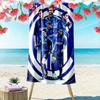 Пляжное полотенце Inter Print, Большое мягкое быстросохнущее полотенце для пляжа, кемпинга, плавания
