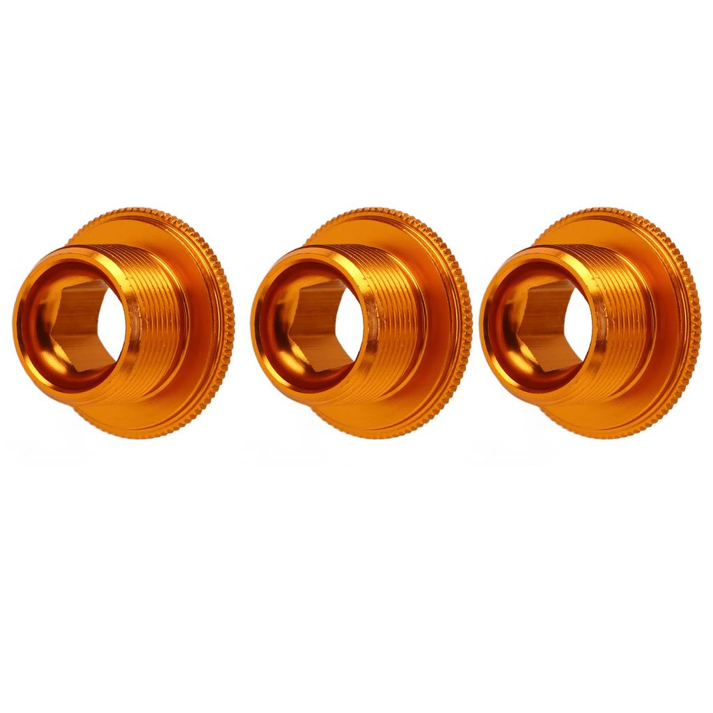 3pcs M19 Crank Cover Screws Rustproof High Accuracy Aluminum Alloy Bike Crank Cover Screws for