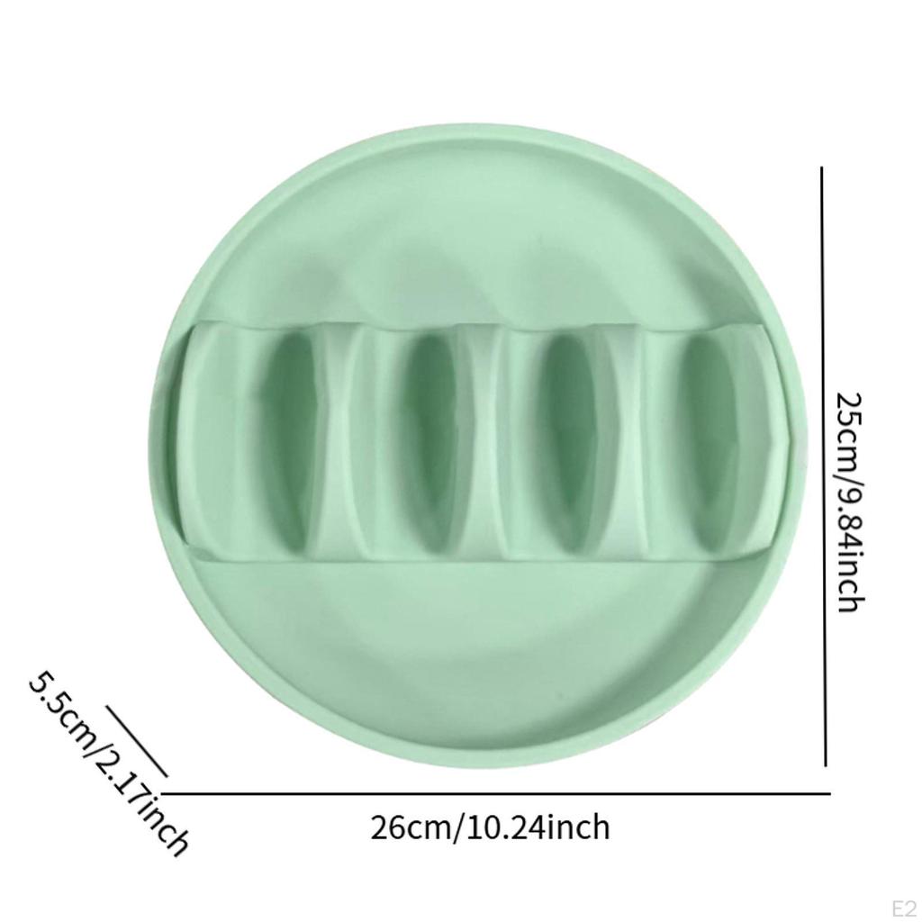 Non-Slip Silicone Taco Holder for Party, Holds 4 Tacos Each, Serving Tray, Plates