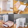 A4 Transparent Storage Box Plastic Document Paper Filling Case File Storage Cases Portable Project Case Clear Document Holder