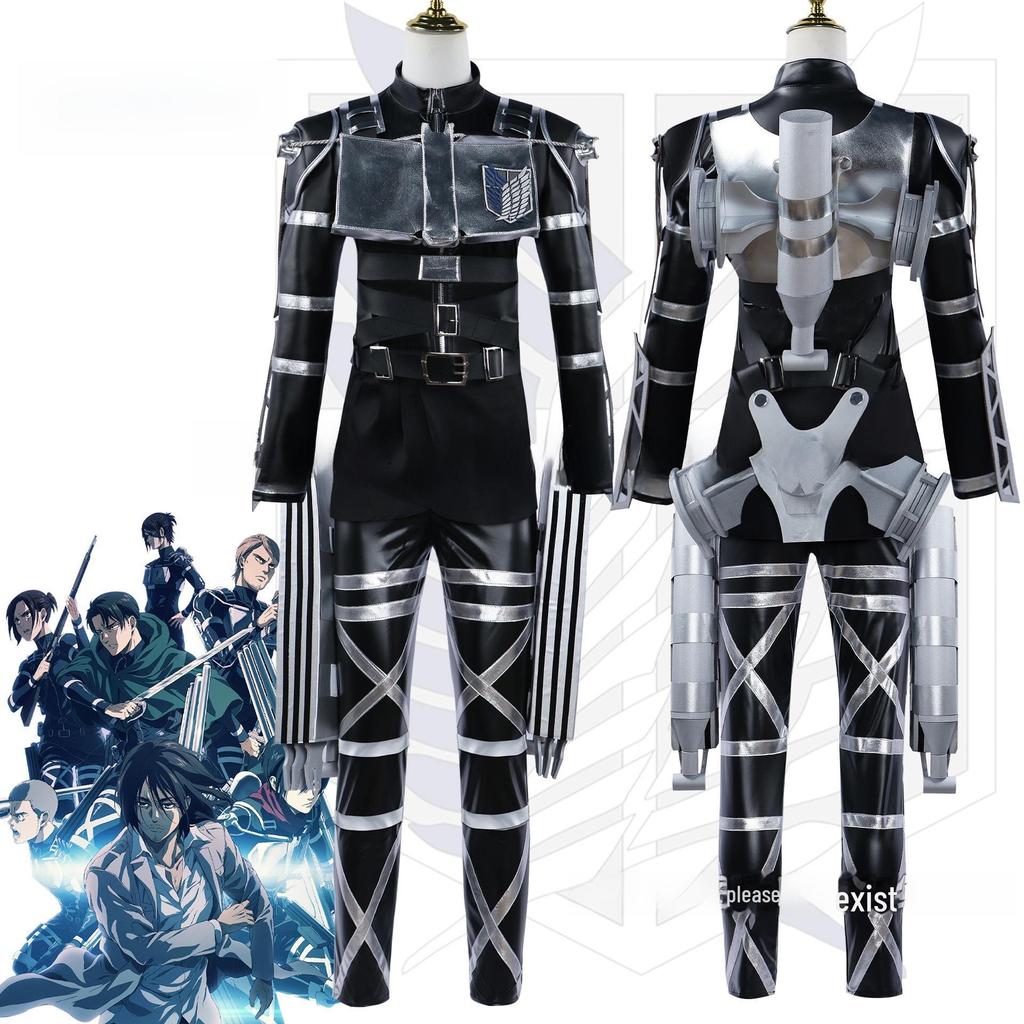 Косплей Beishui Attack on Titan Final Chapter: Аниме Микаса и Эрен Кожаный Костюм Команды C для Мужчин