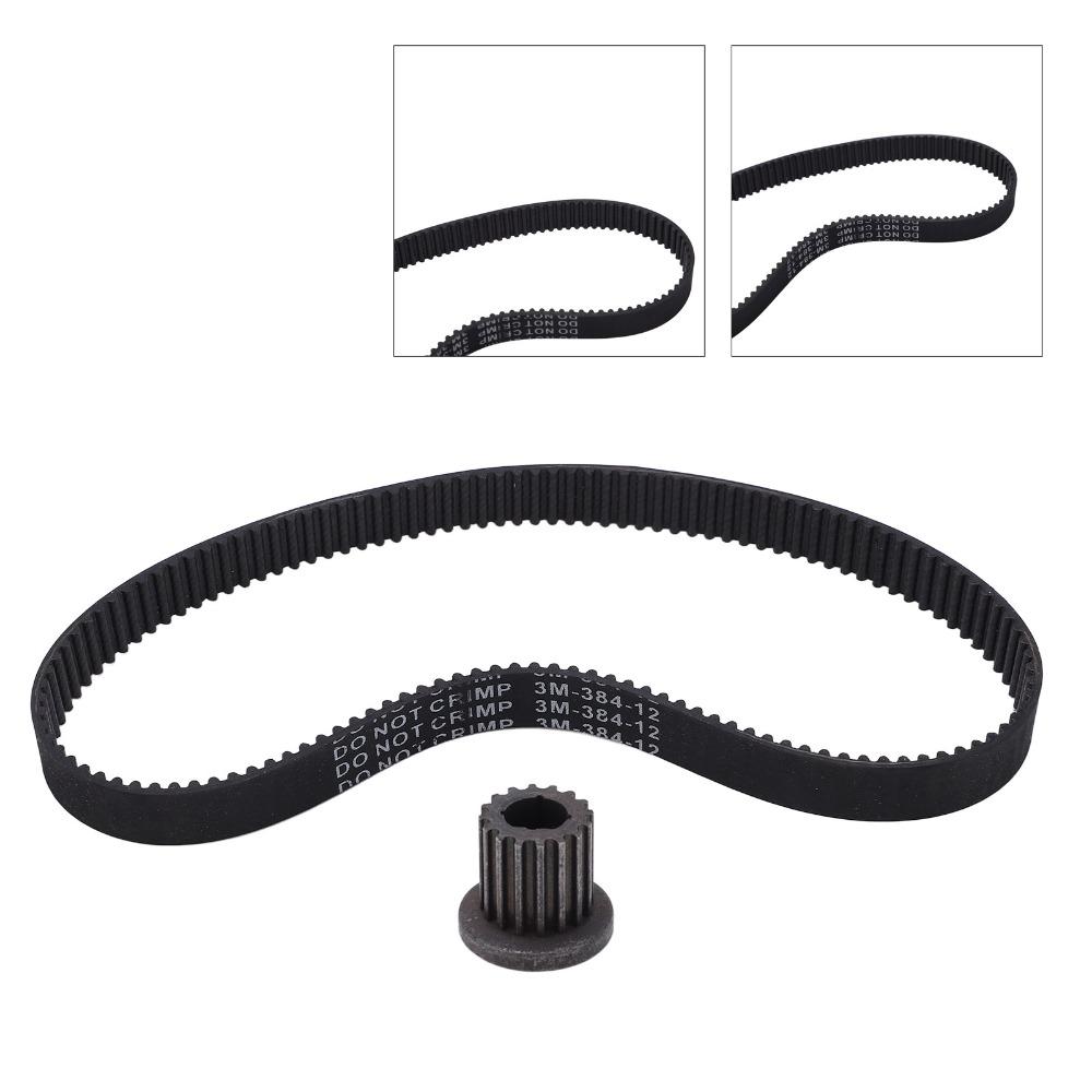 3M-384-12 Drive Belt 16T 8mm Transfer Drive Belt Durable Closed Loop Pulley Belt  Electric Scooter
