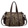 Women's Bag Retro Casual Leopard Print Shoulder Armpit Bag Large Capacity Tote Bag Trendy Women's Backpack