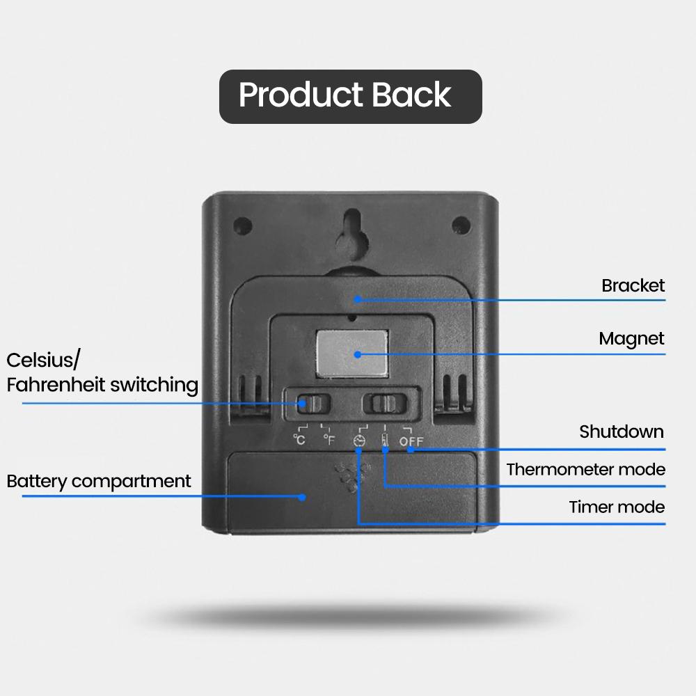 TP700 TP710 цифровой ЖК-дисплей кухонный термометр для приготовления мяса для барбекю духовка гриль с функцией таймера