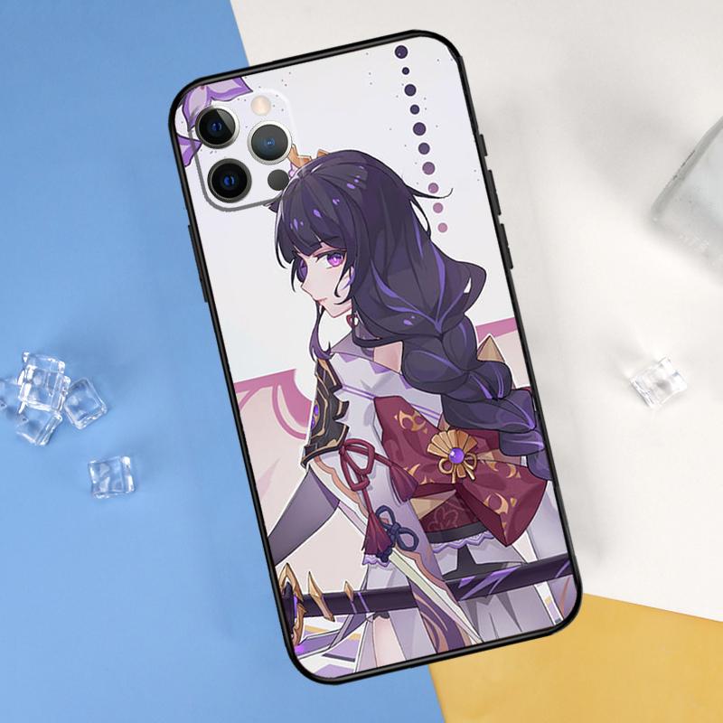 Чехол для телефона Baal Genshin Impact для iPhone 16 Pro 15 Pro 11 13 14 Pro Max 12 Mini XR 16 15 Plus 16e Защитный корпус
