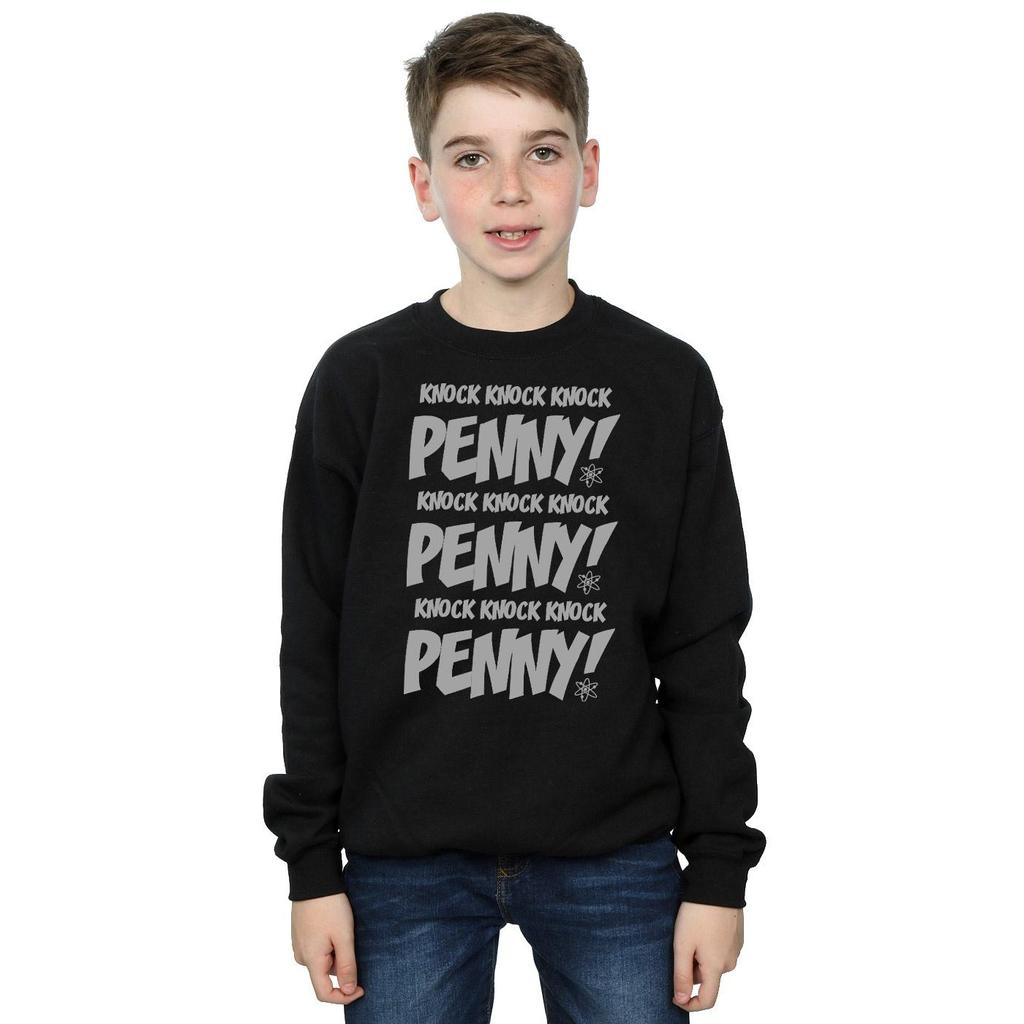 The Big Bang Theory Boys Sheldon Knock Knock Penny Sweatshirt