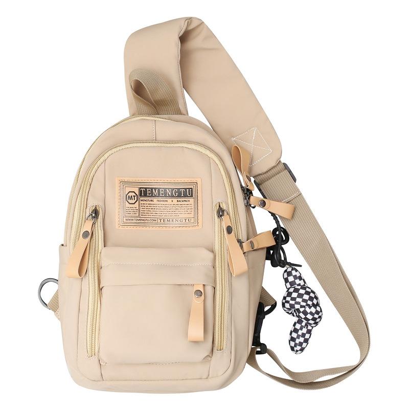 Tide Brand Small Satchel Leisure Student Sports One-shoulder Small Backpack Large-capacity Messenger Bag Female