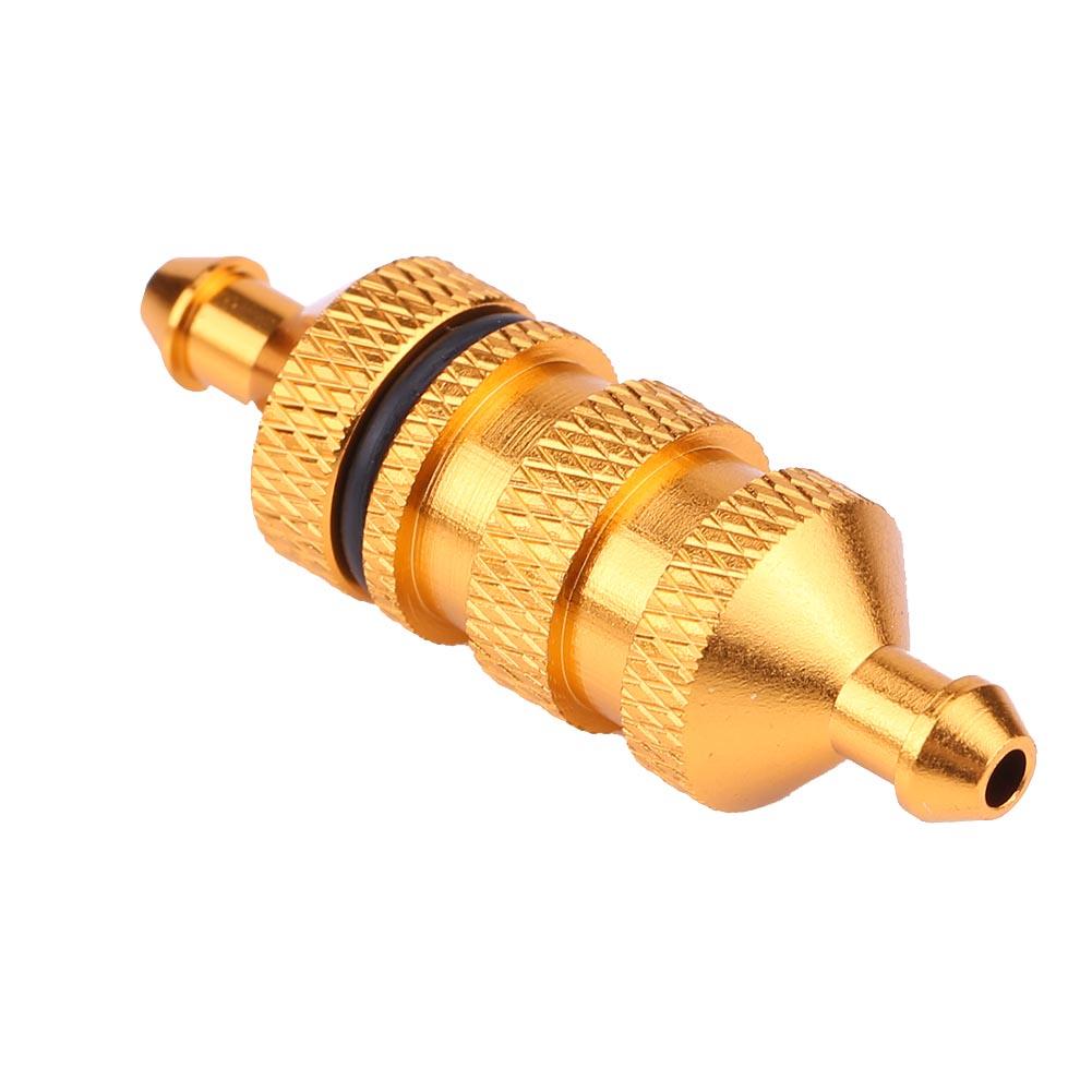 Фильтр масляный нитротопливный из алюминиевого сплава HSP для радиоуправляемой модели автомобиля масштаба 1/8 1/10 (Золото)