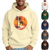 Men's Loose Flag Printed Hooded Sweatshirt Men's Casual Fashion Sports Sweatshirt
