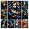 Diamond Painting New Collection 2024 Butterfly Woman Flower Diy Full Square Round Drill Rhinestone Embroidery Sale Girl Mosaic Cross Stitch Kits