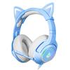 K9 Gaming Headset, Wired Over-Ear Headphones with Detachable Cat Ears, Noise Cancelling Microphone, RGB Backlight, Surround Sound for PC PS5 PS5 Xbox