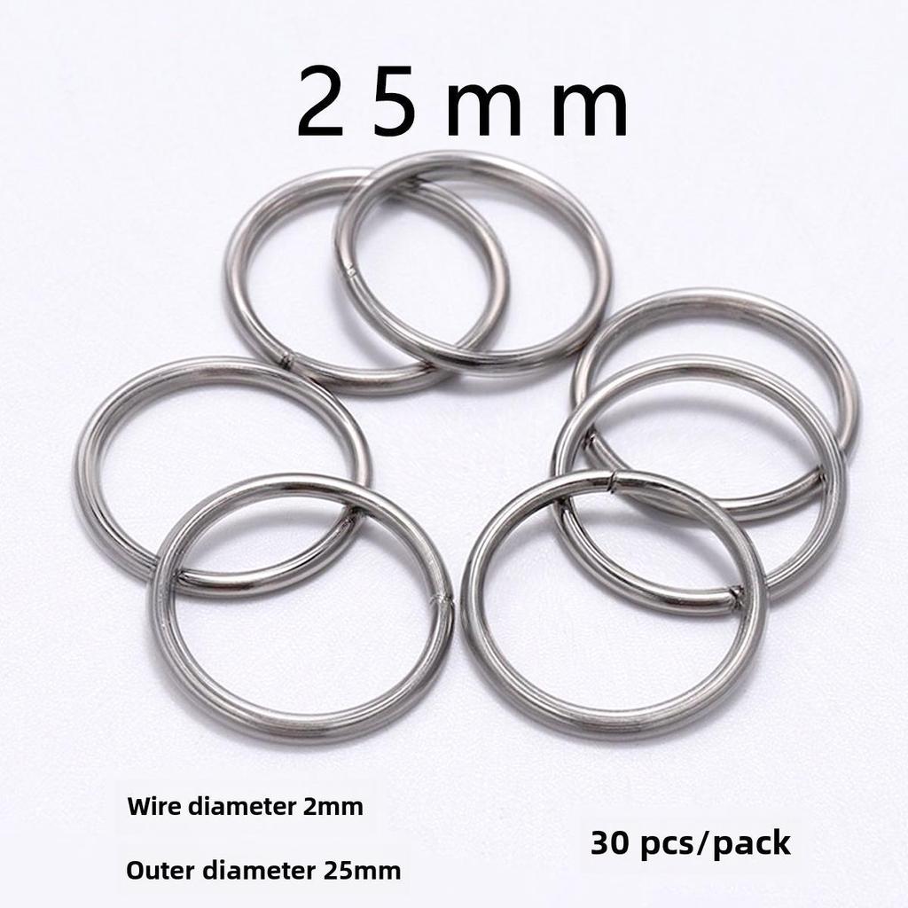 Плоское одинарное соединительное кольцо из нержавеющей стали для ювелирных аксессуаров своими руками