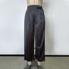Осенние женские модные однотонные прямые эластичные брюки с высокой талией, свободные широкие брюки
