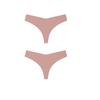 2Pcs/Lot Women Sexy Ice Silk Panties Low-waist No Trace Underwear Thong Female G String Breathable Lingerie Temptation Intimates