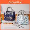 Сумка для ланча из полиэстера в японском стиле с подкладкой из изоляционной фольги