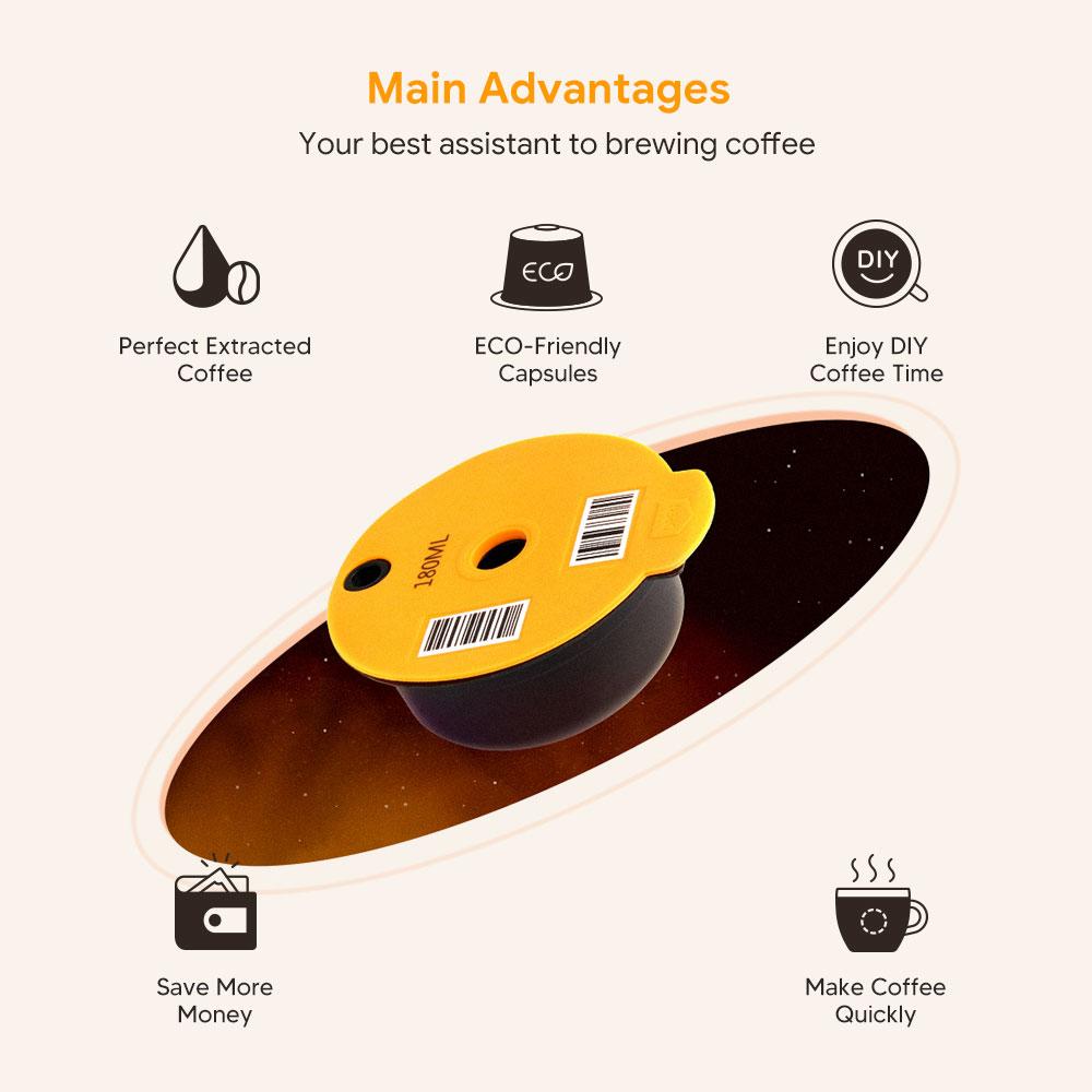 Для Bosch Tassimo Капсулы для кофе Повторно используемые капсулы Кофе без кофеина Совместимые Для кофемашины Bosch Tassimo