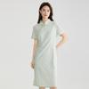 New Chinese Style Floral Short-Sleeved Dress