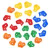 WHDZ Climbing Hold Bouldering Holds for Rock Easy Plastic Ninja Warrior Accessibility Set Set, Kids, Climbing, Installation, Tools, 25-Piece