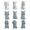 3D-печатная фигурка кошки котята слышать говорить видеть зло статуэтка миниатюрное украшение кошка подарок для любителя кошек для украшения стола полки шкафа