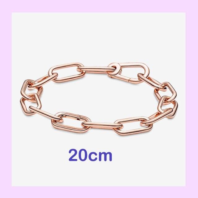 925 стерлингового серебра New Me кольцо бусина круглый соединитель шарм двойной Fit Me звено цепи жемчуг браслет ювелирные изделия