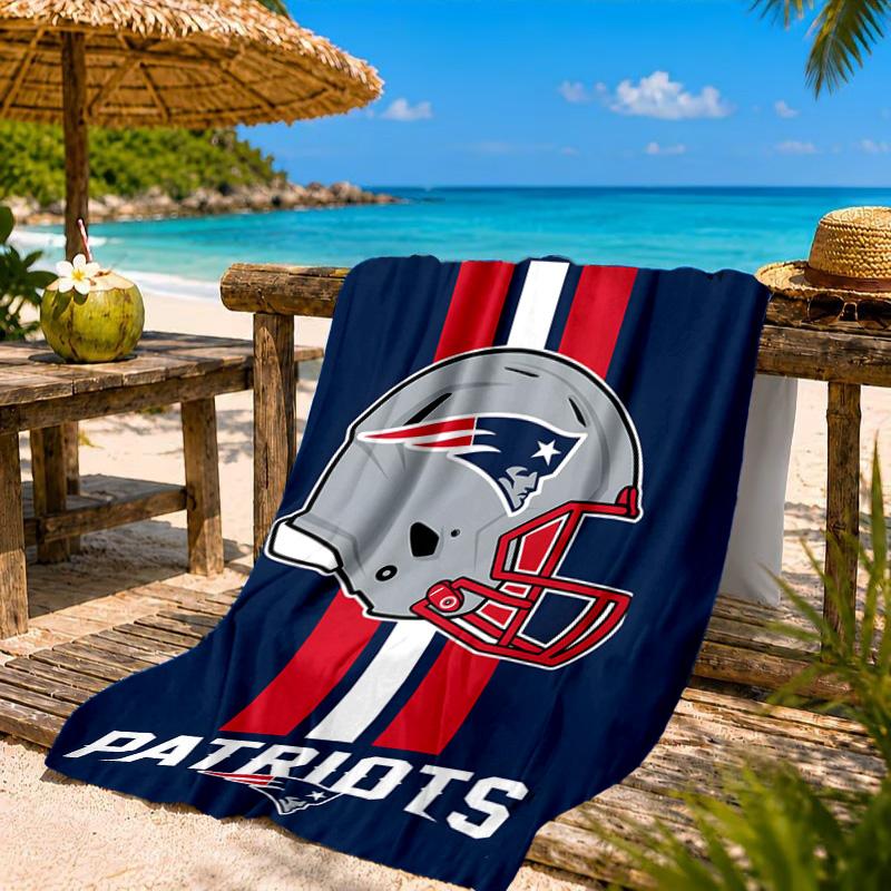 New England Patriots Gear Beach Towel, Quick-drying, Easy to Care for, Suitable for Both Fitness and Beach Vacations,Sports Essential