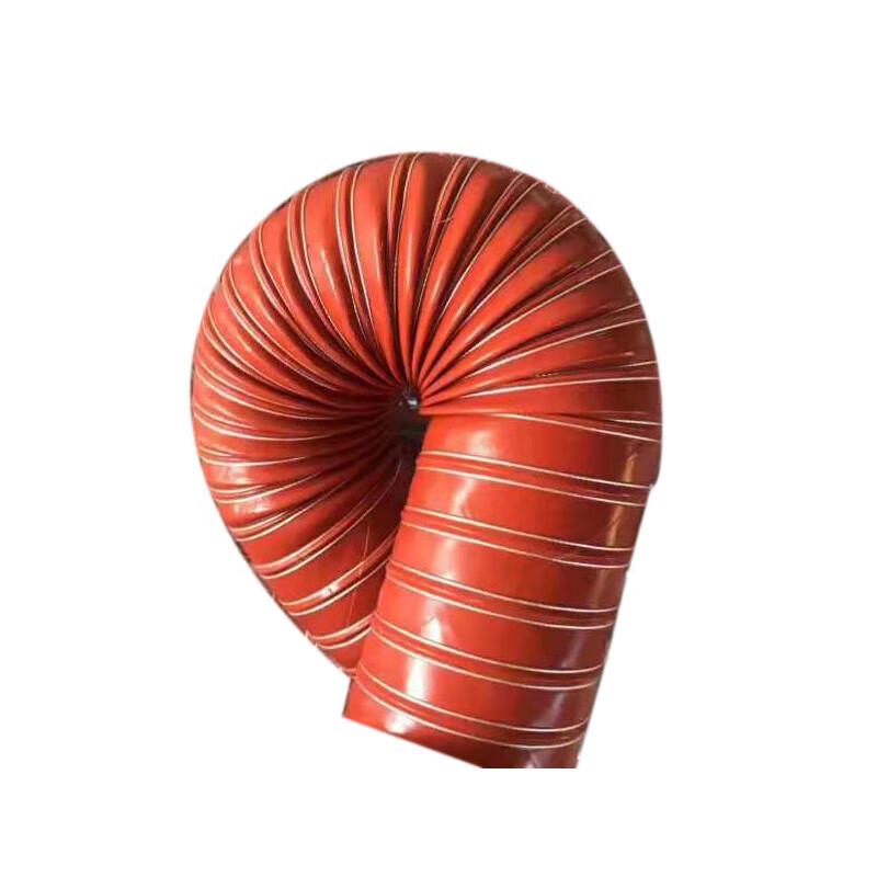 Red High-Temperature Silicone Flexible Duct Hose