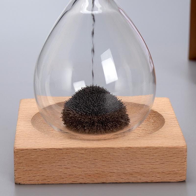 Magnetic Hourglass Timer Decorative Office Desktop Ornament with Quicksand Bottle