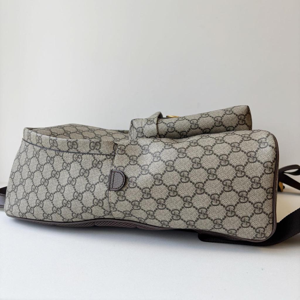 [Pre-Owned] Ophidia Gold-Toned Accessories Coated Fabric Medium Backpack - Very Good #1HOPP6V