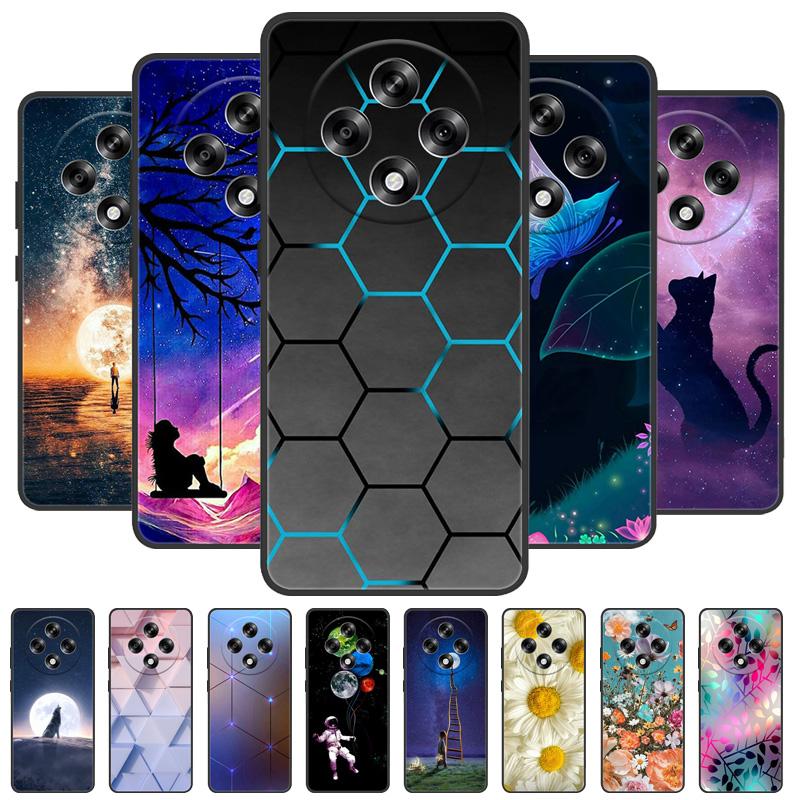 Чехол для Oppo Reno 12F 4G CPH2687 Милый Рисованный Чехол Мягкий Силиконовый Чехол Для Oppo Reno12 F Reno 12 FS Reno12F F27 5G Чехол-сумка
