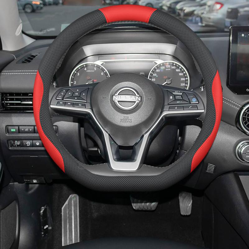 Чехол на руль Nissan Sylphy 14-го поколения - Противоскользящий, Без запаха, Кожаный, Не требует шитья