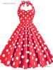 Retro 50s Hepburn-Style Waist-Cinching Slim Dress