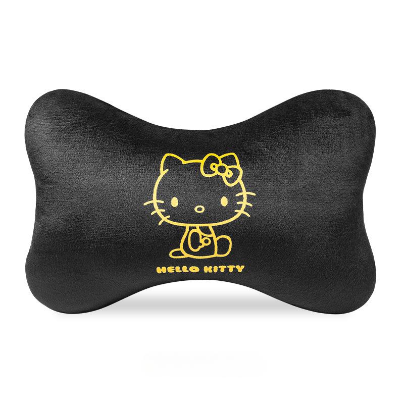 Подушка для шеи в машину Hello Kitty Мультяшная подушка-подголовник для автомобиля Автоаксессуары Салон Женская Кавайная Подушка на сиденье