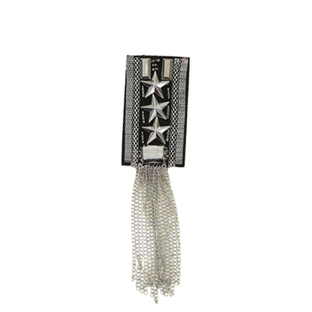 Breastpin Club Tassel Chain Epaulette Cool Jacket Vintage Brooch Stage Performance