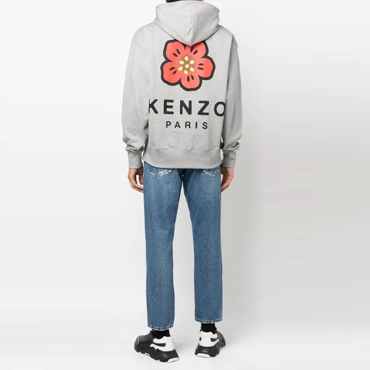 Kenzo logo-print long-sleeved hoodie FC65SW4604ME-94