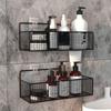 Storage Wall Mounted No Punching Bathroom Shelf Kitchen Accessories Storage Basket Hanging Basket