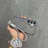 Матовый магнитный ремешок-чехол для запястья для Samsung Galaxy S26 S25 Ultra S24 Plus S23 FE A56 A55 A16 A54 A35 A15 Тонкий чехол с ремешком