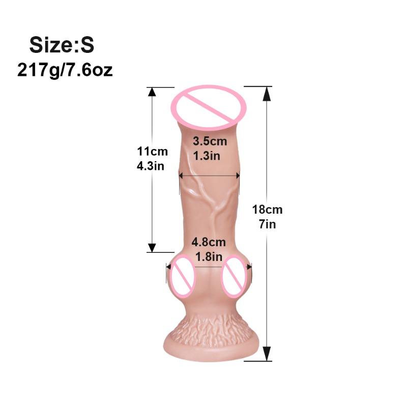 Большой силиконовый фаллоимитатор с животными, секс-игрушка для мужчин и женщин, анальная пробка, пенис, реалистичный фаллоимитатор с собачьим узлом, секс-игрушка, женский мастурбатор, товары для взрослых