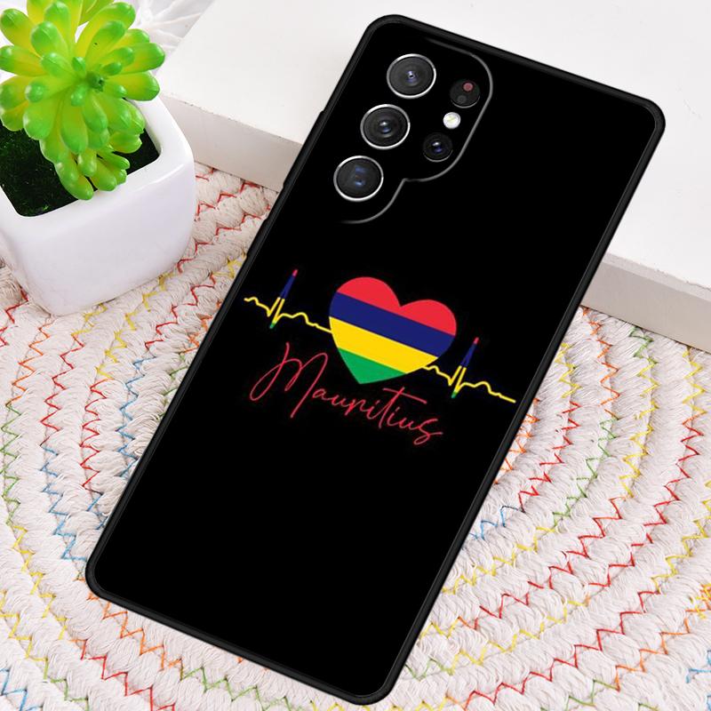 Силиконовый чехол для телефона с флагом Маврикия для Samsung Galaxy note 10 pro S26 S25 S24 S23 S22 S21 Plus S25Ultra Capa Cover