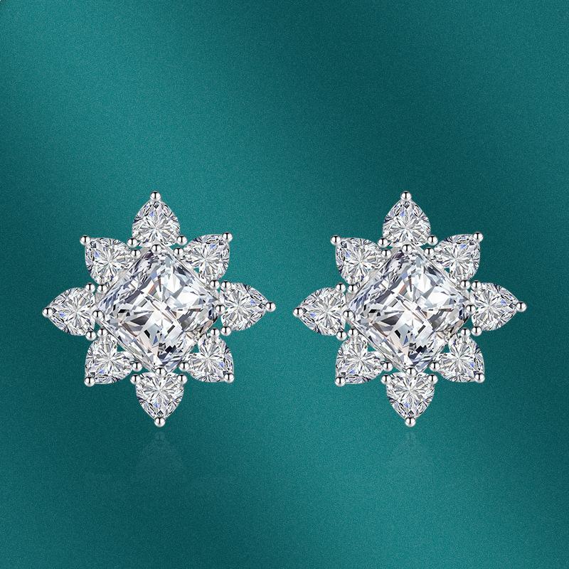 BELLA BOX Серьги-гвоздики с цветком солнца, роскошные женские свадебные ювелирные изделия, подарки