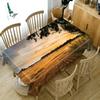 Thicken Cotton Tablecloth Wheat Landscape Under The Sun Pattern Rectangular Round Table Cloth For Wedding Picnic Party