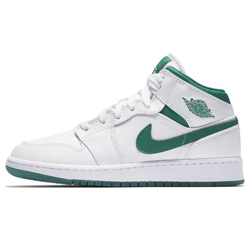 Jordan 1 Mid SE GC Белый Мистический Зеленый GS Jordan CD6760-103