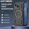 KEYSION Полый чехол для отвода тепла для HONOR 400 Lite 5G Силикон+ПК Магнитный охлаждающий Противоударный чехол для телефона для Honor 400Lite