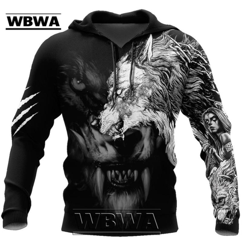 Spring Autumn Dragon And Tiger Tattoos 3D Print Unisex Deluxe Hoodie Men Sweatshirt Streetwear Pullover Casual Jacket Tracksuit