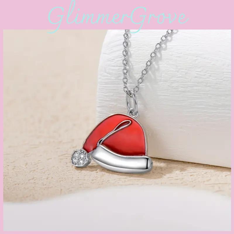 Holiday Christmas Hat Pendant Jewelry With Alloy Material For Celebrations And Gifts