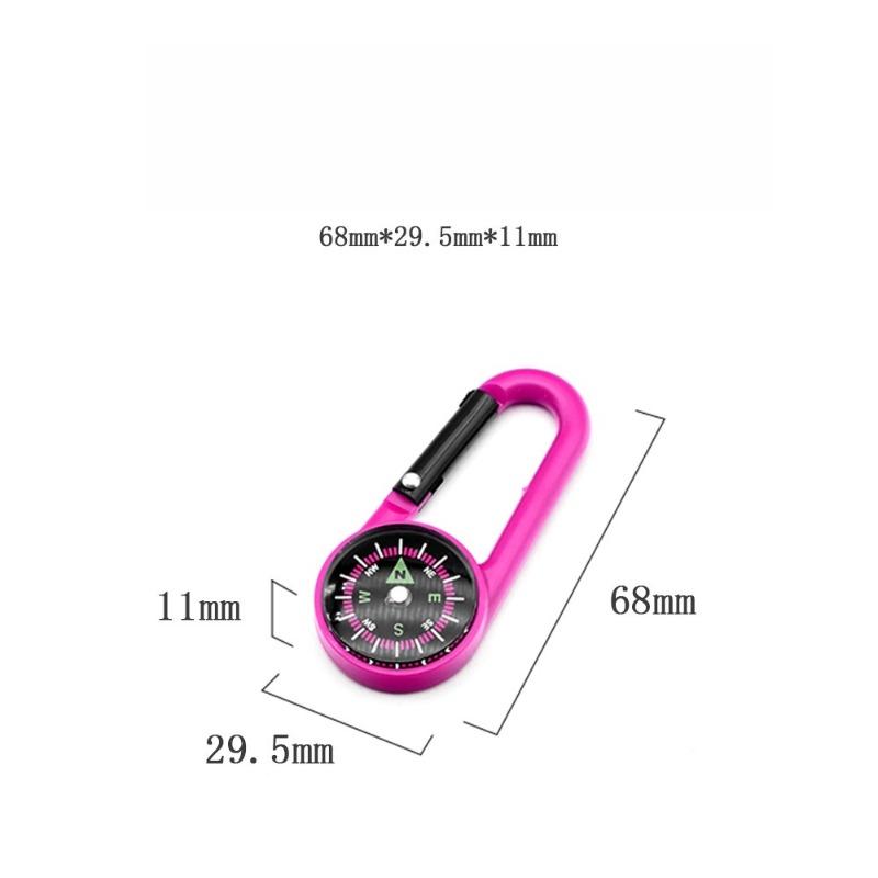 Outdoor Mountaineering Buckle Compass Hook Multi Functional Quick Hanging Compass Portable Liquid Suspension North Needle Compass