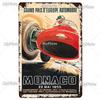 24-Stunden-Metallschild, Vintage-Plakette, Blechschild, Wanddekoration für Bar, Kneipe, Metallhandwerk, Retro-Rennwagen-Poster